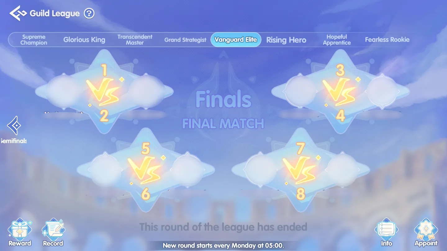 Ragnarok: The New World Guild League battle between two guild teams