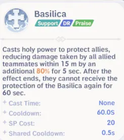 Basilica party protection skill for High Priest