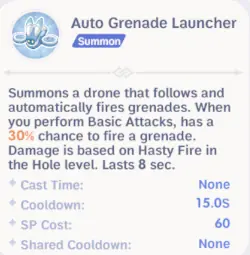 Auto Grenade Launcher skill used by Night Walker firearm builds