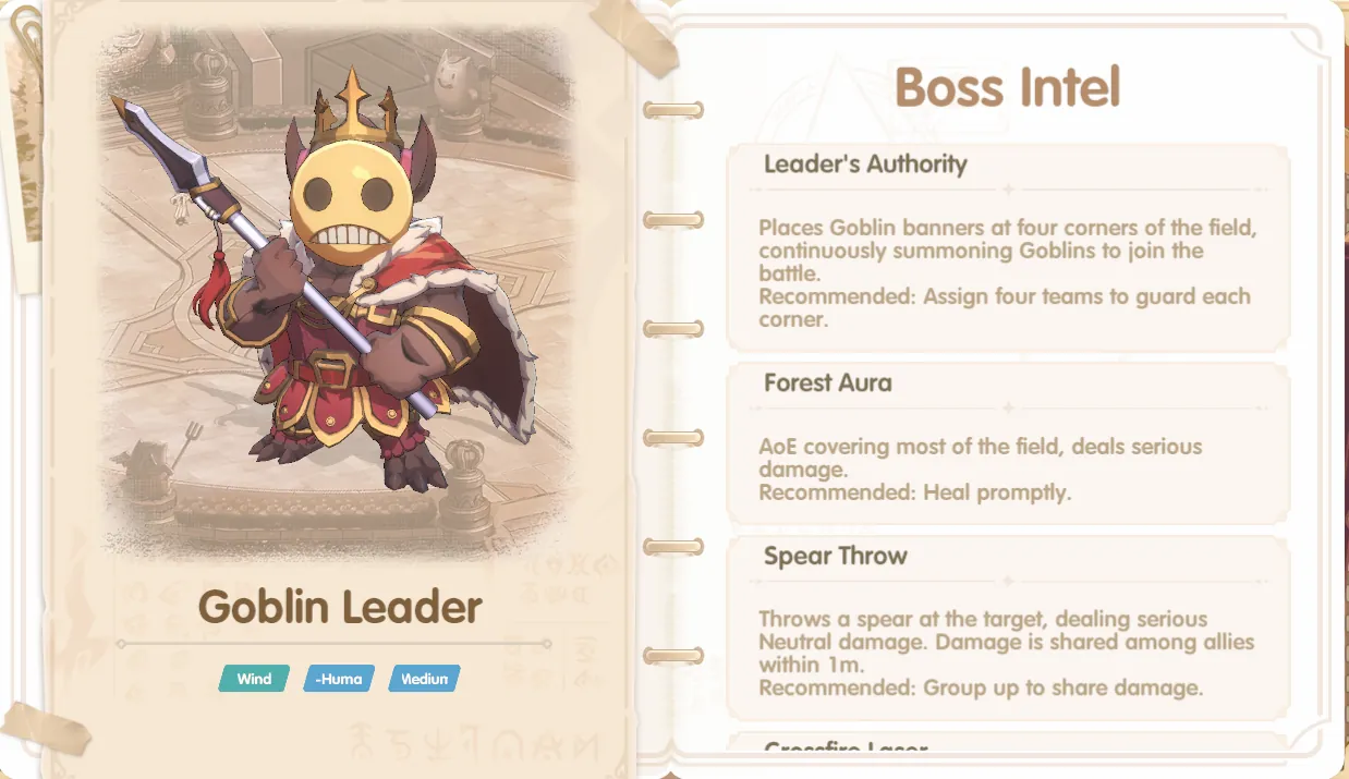 Guild party fighting Goblin Leader in Polarity Zone