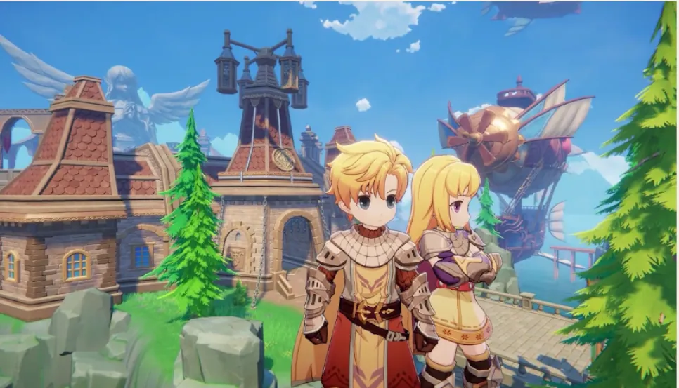 Knight standing in the open world