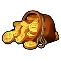 Game currency bag icon